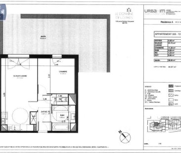 Appartement à louer 2 pièces 44.87m² - Photo 6