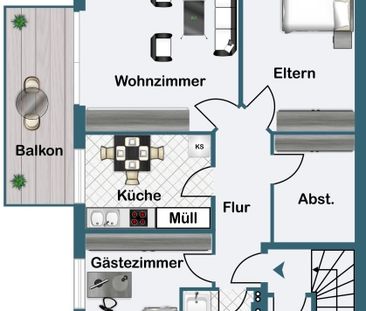 3-Zimmer-Wohnung mit Südbalkon in ruhiger Wohnlage - Foto 1