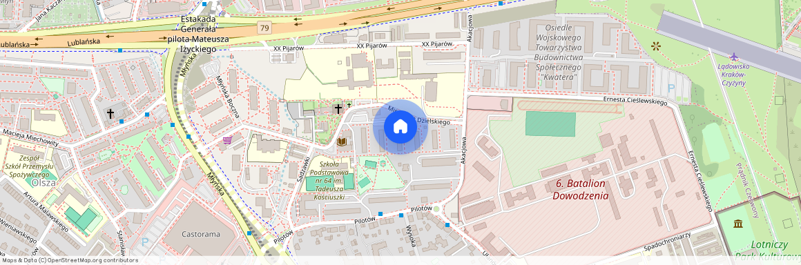 ul. Mirosława Dzielskiego, Rakowice, Prądnik Czerwony, Kraków, małopolskie