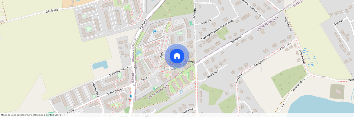 ul. Srebrna, Osiedle Generałów, Olsztyn, warmińsko-mazurskie