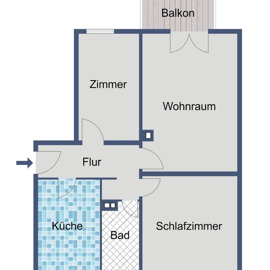 Moderne 3-Zimmer-Wohnung in Frankfurt-Höchst – neue Wärmepumpe, Gebäude wird A-klassig - Foto 2