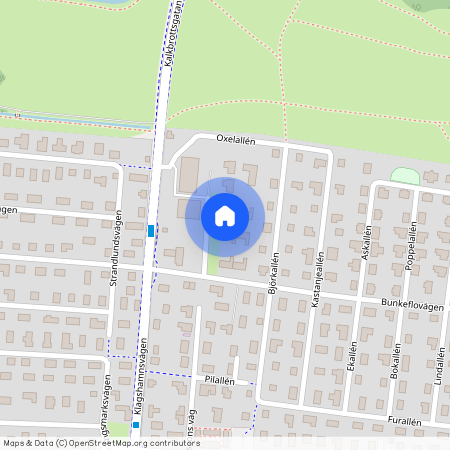 Strandmarksvägen, Bunkeflostrand