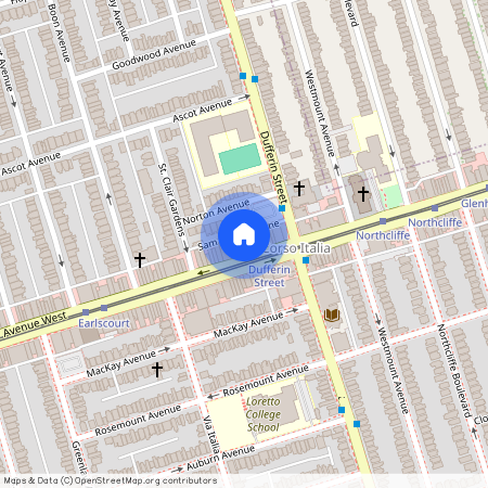 google map, Old Toronto, Old Toronto, Toronto, M6E 1B4