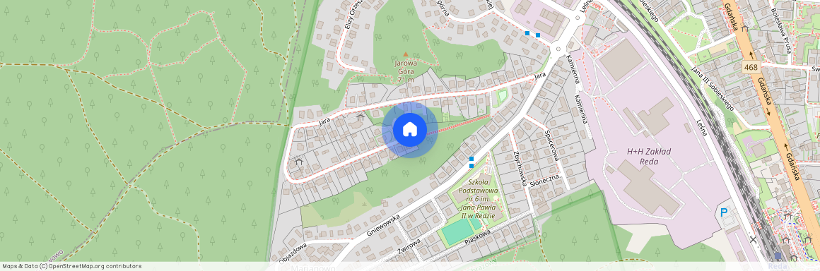 ul. Jara, Reda, wejherowski, pomorskie