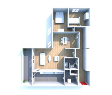 En location : grand appartement type 3 à Saint-Aubin-lès-Elbeuf - Photo 3