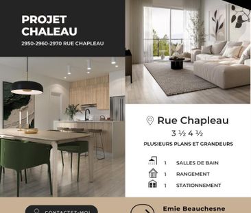 appartement 4 1/2 à louer - Photo 1