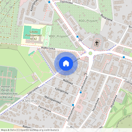 ul. Zabrodzka, Klecina, Krzyki, Wrocław, dolnośląskie