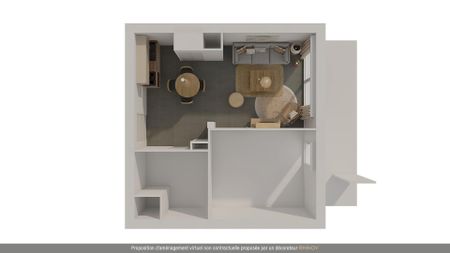 location Appartement T2 DE 42.11m² À ST GREGOIRE - Photo 2