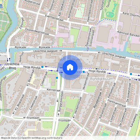 Hoge Rijndijk, Rijndijkbuurt, Leiden, Zuid-Holland, Nederland, 2313 KJ