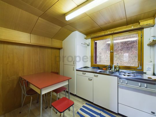 Möblierte 2-Zimmer-Dachwohnung mit herrlicher Bergsicht in Andiast - Foto 1