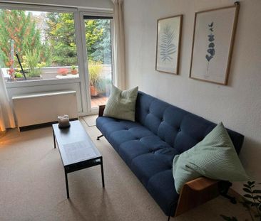 leise helle zentrale Wohnung möbliert zwei Zimmer Balkon Barmbek - Foto 1