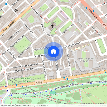 Hyde Park Square, Hyde Park, W2