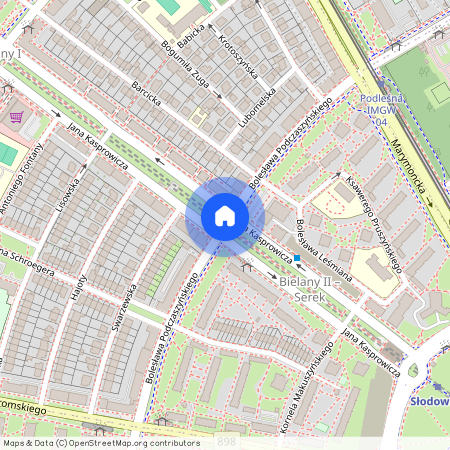 ul. Bolesława Podczaszyńskiego, Stare Bielany, Bielany, Warszawa, mazowieckie