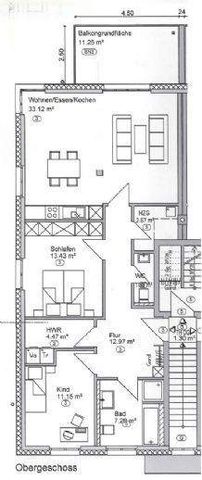 Lingen- Darme: Moderne 3-Zi. Whg. 92 m² Wfl., EBK, 2 PKW-Stellplätze, Badewanne, Süd-West Balkon zum 01.05.2026 - Photo 2