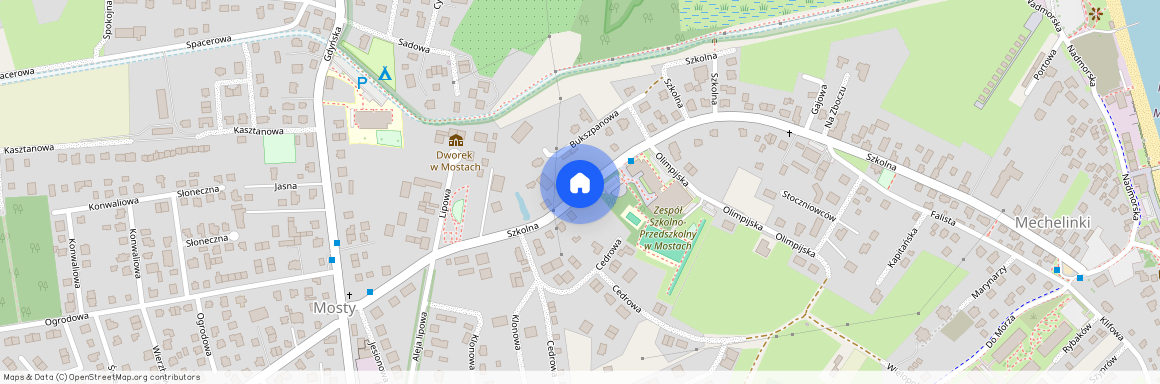 ul. Szkolna, Mosty, Kosakowo, pucki, pomorskie