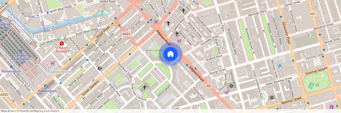 The Water Gardens, Hyde Park, London