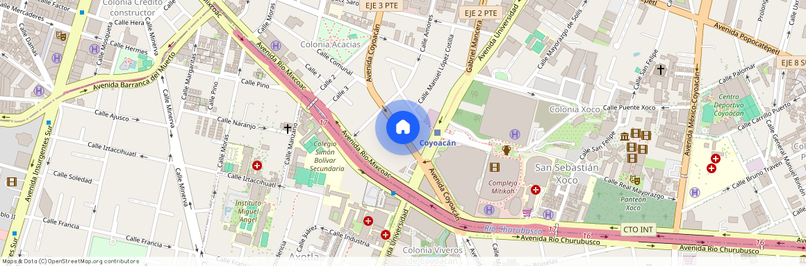 Av COyoacan 1900 #1900, Colonia Acacias, C.P. 03240, Df / Cdmx