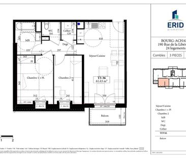 Location Appartement 3 pièces 62m² BOURG ACHARD 27310 - Photo 2