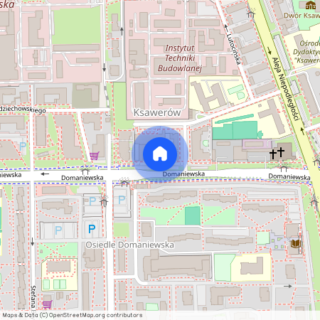 ul. Domaniewska 22A, Ksawerów, Mokotów, Warszawa, mazowieckie