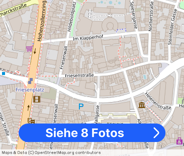 Gemütlich möbliertes Stadtapartment mit Balkon Nähe Friesenplatz un... - Foto 1