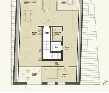 2.5 Zimmer, 115 m², 4. Stock - Foto 3