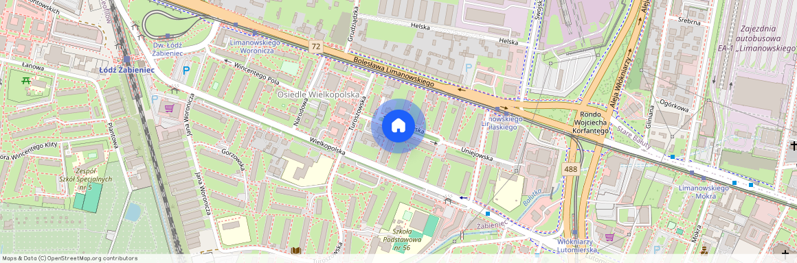 ul. Uniejowska, Żabieniec, Bałuty, Łódź, łódzkie