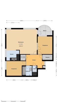 Appartement te huur: Gooierserf 354 1276 KS Huizen - Photo 1