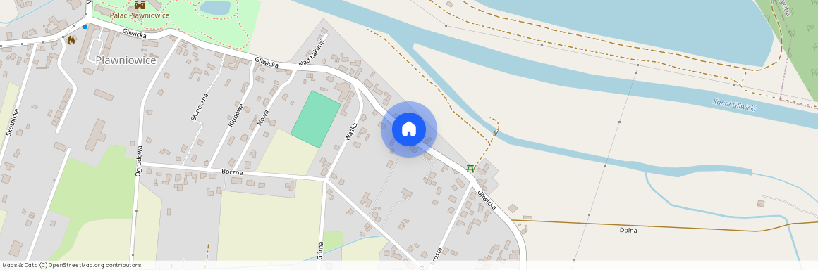 ul. Gliwicka, Pławniowice, Rudziniec, gliwicki, śląskie