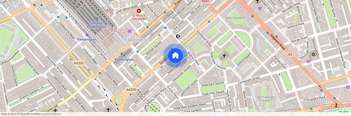 Sussex Gardens, London, W2, Hyde Park / Paddington