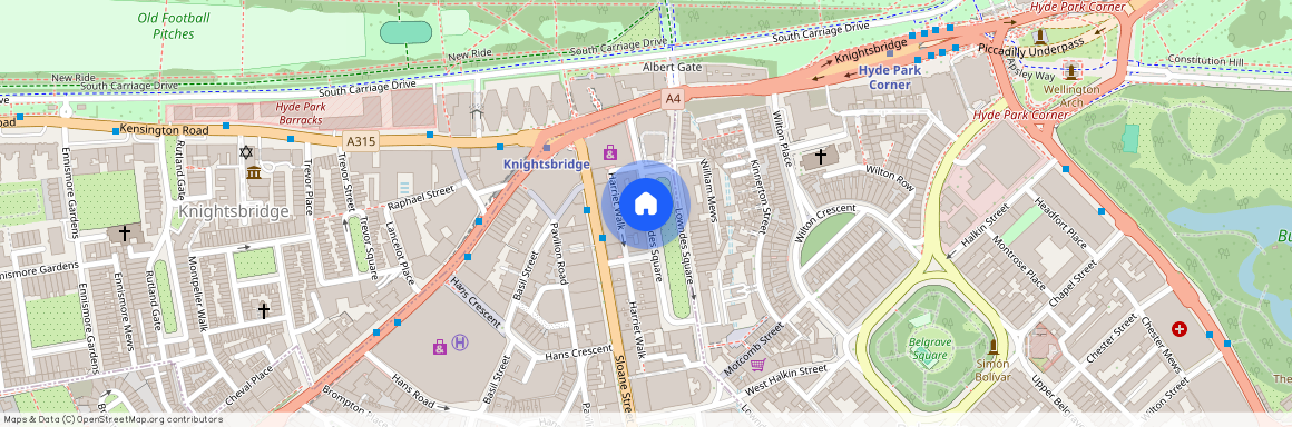 Lowndes Square, Knightsbridge, London, SW1X