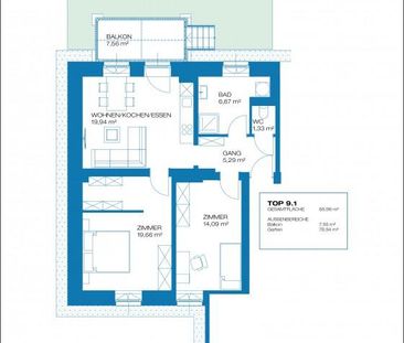 Erstbezug – geförderte Miete – Kolonieweg – 67m² – 3 Zimmer – Garten - Photo 5