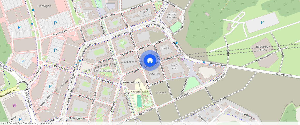 Lansengatan **, Barkarbystaden