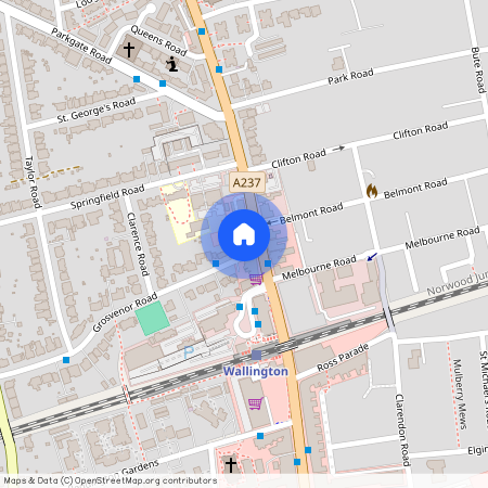 Flat 1, 1-3 Edgar Road, SM6 0DW, 110 Manor Road