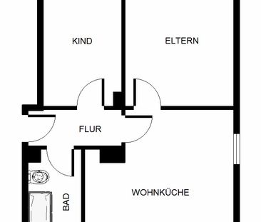 2-Zimmer-Wohnung in Gelsenkirchen Hassel - Foto 3