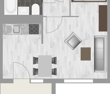 1-Raum-Wohnung Weißenfelser Straße 23 - Photo 2