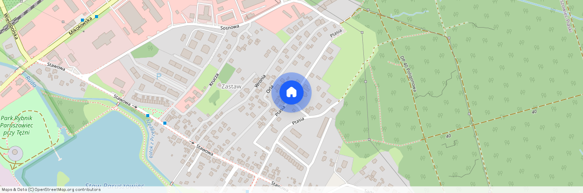 ul. Dąbrówki, Zastaw, Rybnik, śląskie