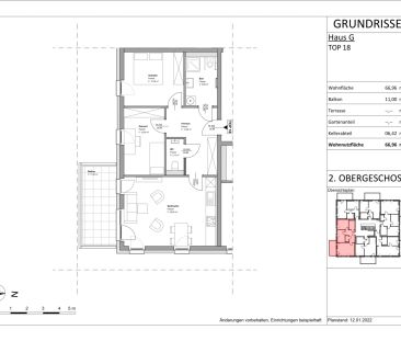 Geförderte 3 Zimmer Wohnung mit Balkon - Gradnerstraße186 G- Top 18G - Foto 2