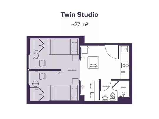 Twin Studio High Floor - Photo 1