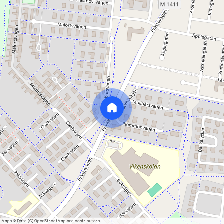 Prästavägen, Viken