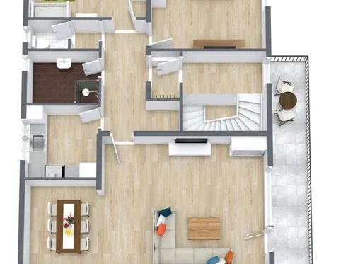 Neu renovierte Wohnung am Ortsrand mit Fernblick - Foto 1