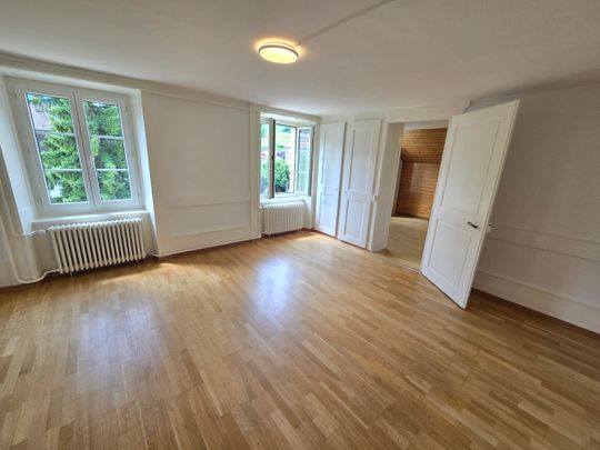 Bel appartement de 3 pièces au 2ème étage au centre du village avec part au grand jardin commun - Photo 1