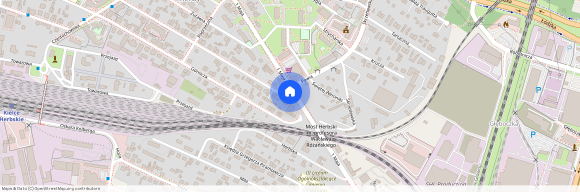 ul. 1 Maja, Śródmieście, Kielce, świętokrzyskie