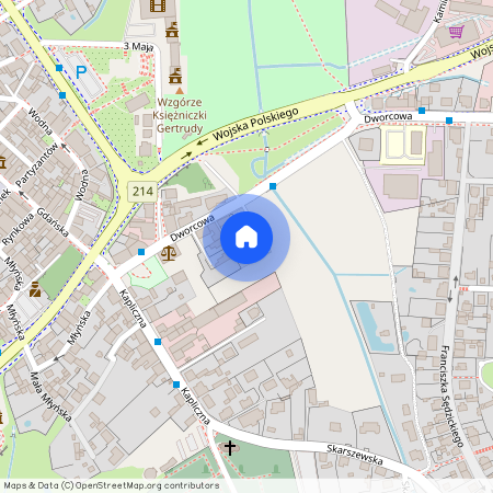 ul. Dworcowa, Kościerzyna, kościerski, pomorskie