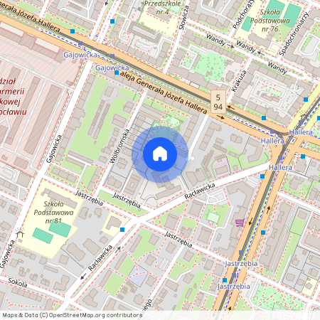 Generała Józefa Hallera, Gajowice, Fabryczna, Wrocław, dolnośląskie