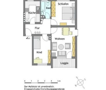 Modernisierte 3-Zimmer-Wohnung in Mülheim-Saarn - Foto 1