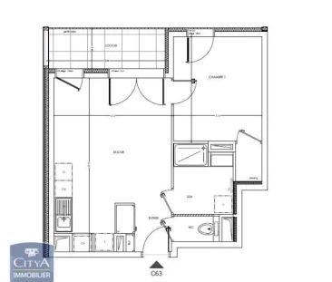 Appartement à louer 2 pièces 41.29m² - Photo 3