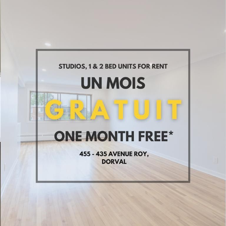 🟢UN MOIS GRATUIT*🟢 🏡 2 1/2 lumineuse |1 290 $/mois - Photo 1