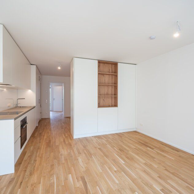 ++NEU++ Klein wohnen, draußen aufatmen! Provisionsfreie 1-Zimmer-Neubauwohnung mit Balkon und Einbauküche - Photo 1