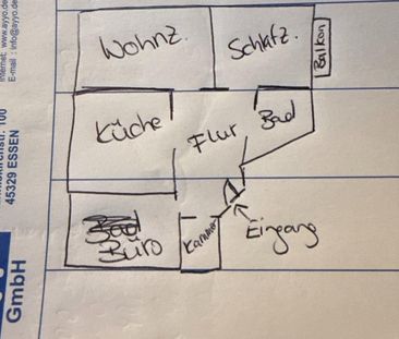 3 Zimmer mit Balkon Bochum-Mitte - Foto 1