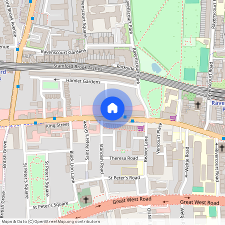 Hamlet Gardens, King Street, W6